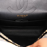 Chanel 2.55 Reissue Double Flap Black Croc Embossed Graffiti Print AGHW