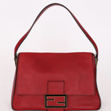Fendi Mamma Forever Baguette Bag Red GHW