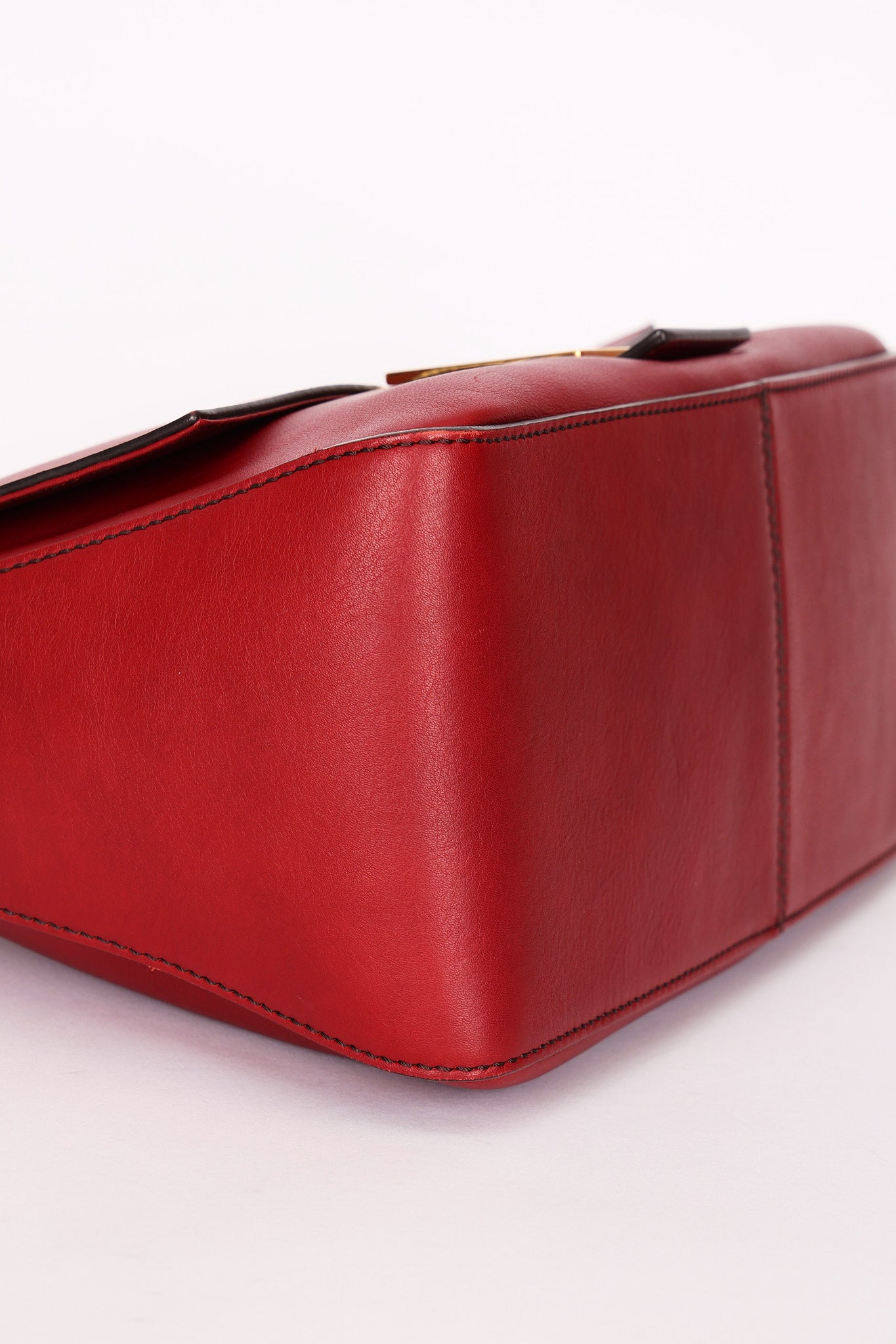 Fendi Mamma Forever Baguette Bag Red GHW