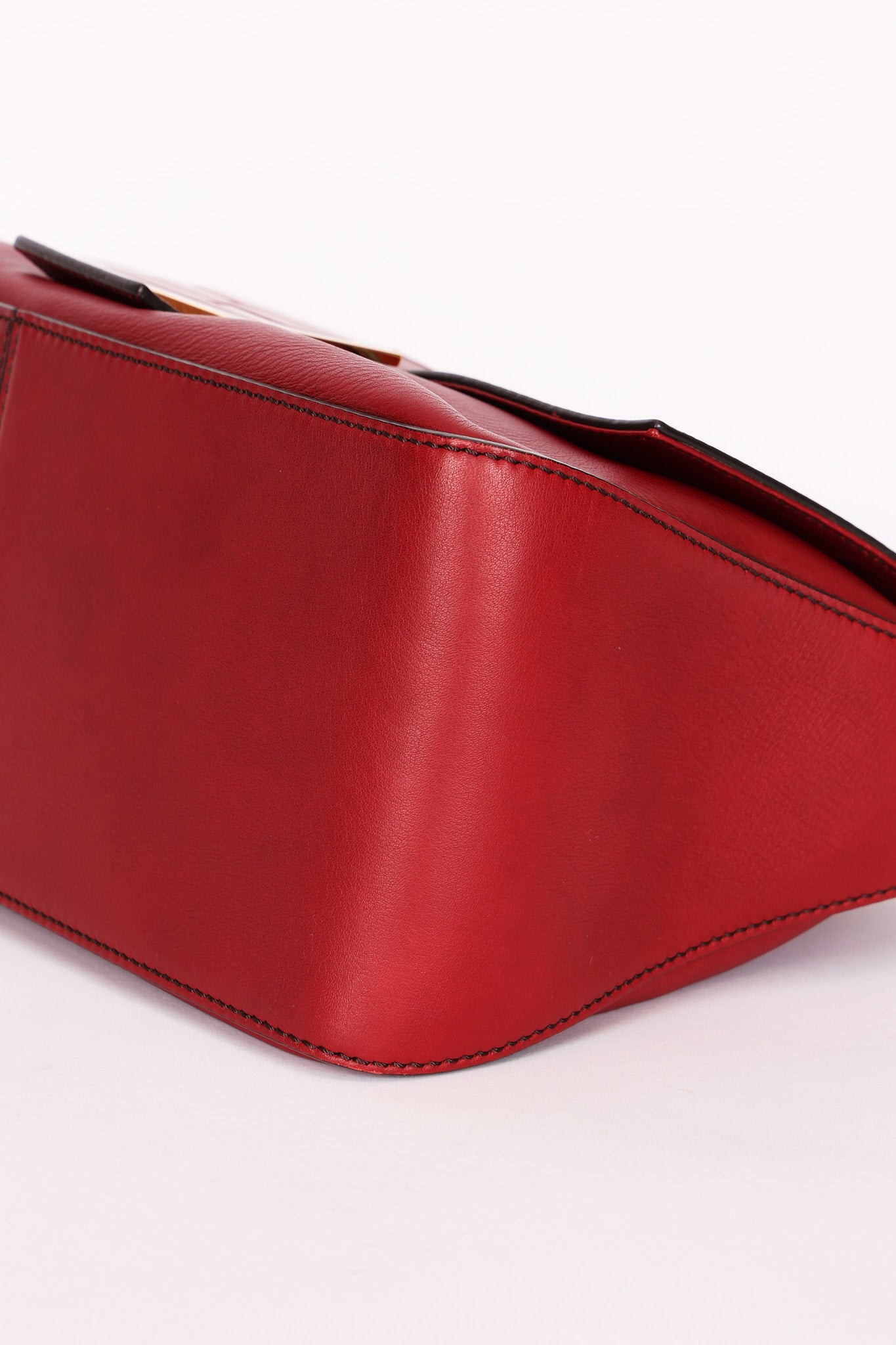 Fendi Mamma Forever Baguette Bag Red GHW