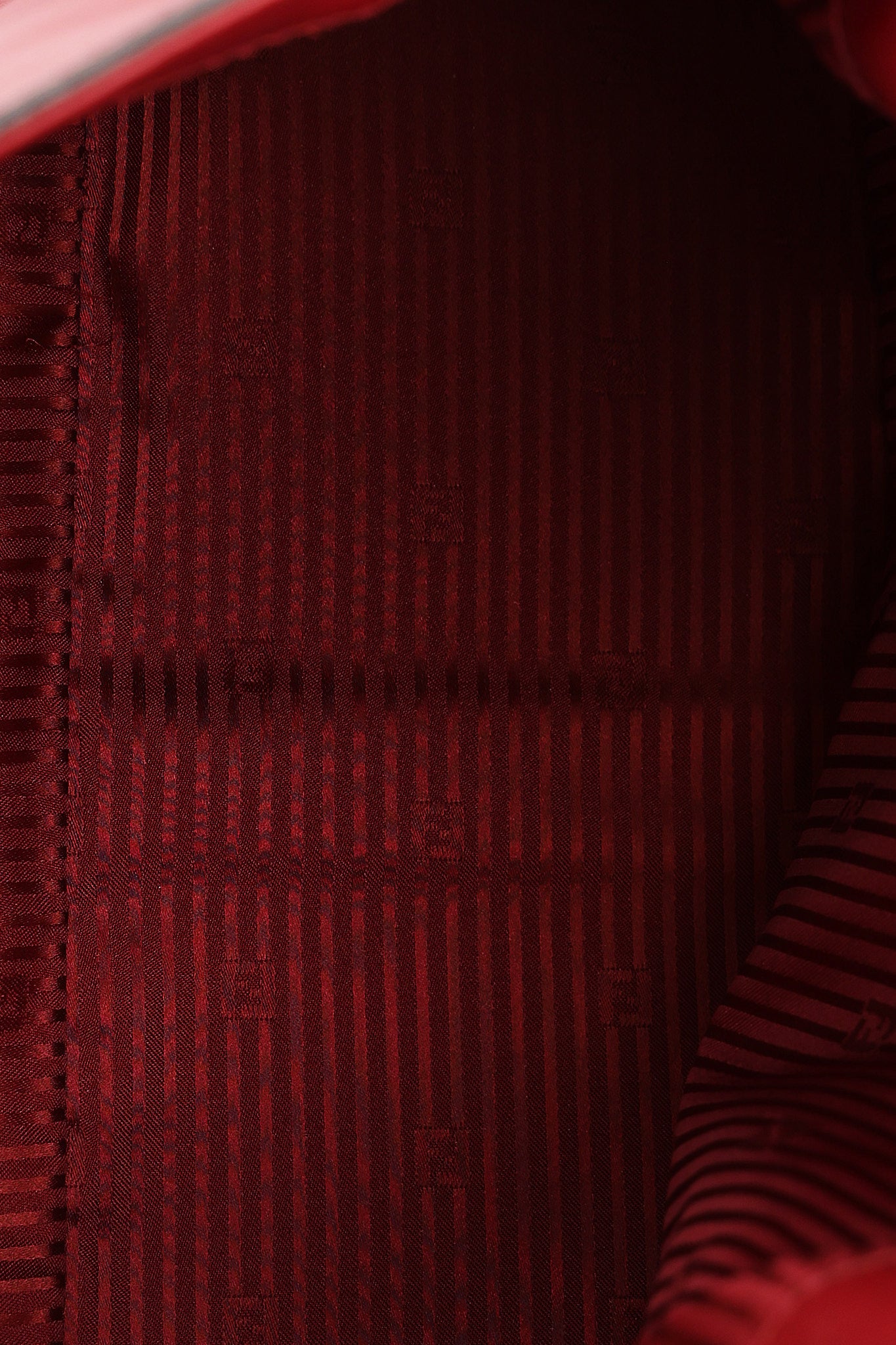 Fendi Mamma Forever Baguette Bag Red GHW