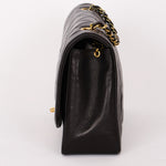 Chanel Medium Diana Flap Black Lambskin 1993 24K GP