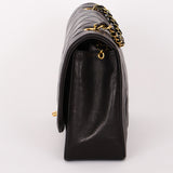 Chanel Medium Diana Flap Black Lambskin 1993 24K GP