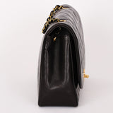 Chanel Medium Diana Flap Black Lambskin 1993 24K GP