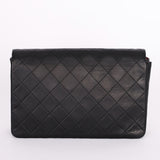 Chanel Single Flap Black Lambskin 24K GP
