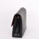 Chanel Single Flap Black Lambskin 24K GP