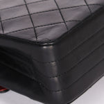 Chanel Single Flap Black Lambskin 24K GP