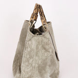 Louis Vuitton Monogram Embossed Suede with Snakeskin Whisper PM