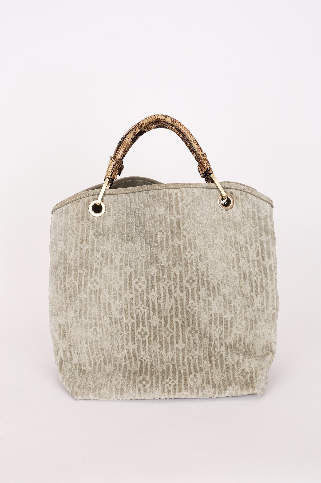Louis Vuitton Monogram Embossed Suede with Snakeskin Whisper PM
