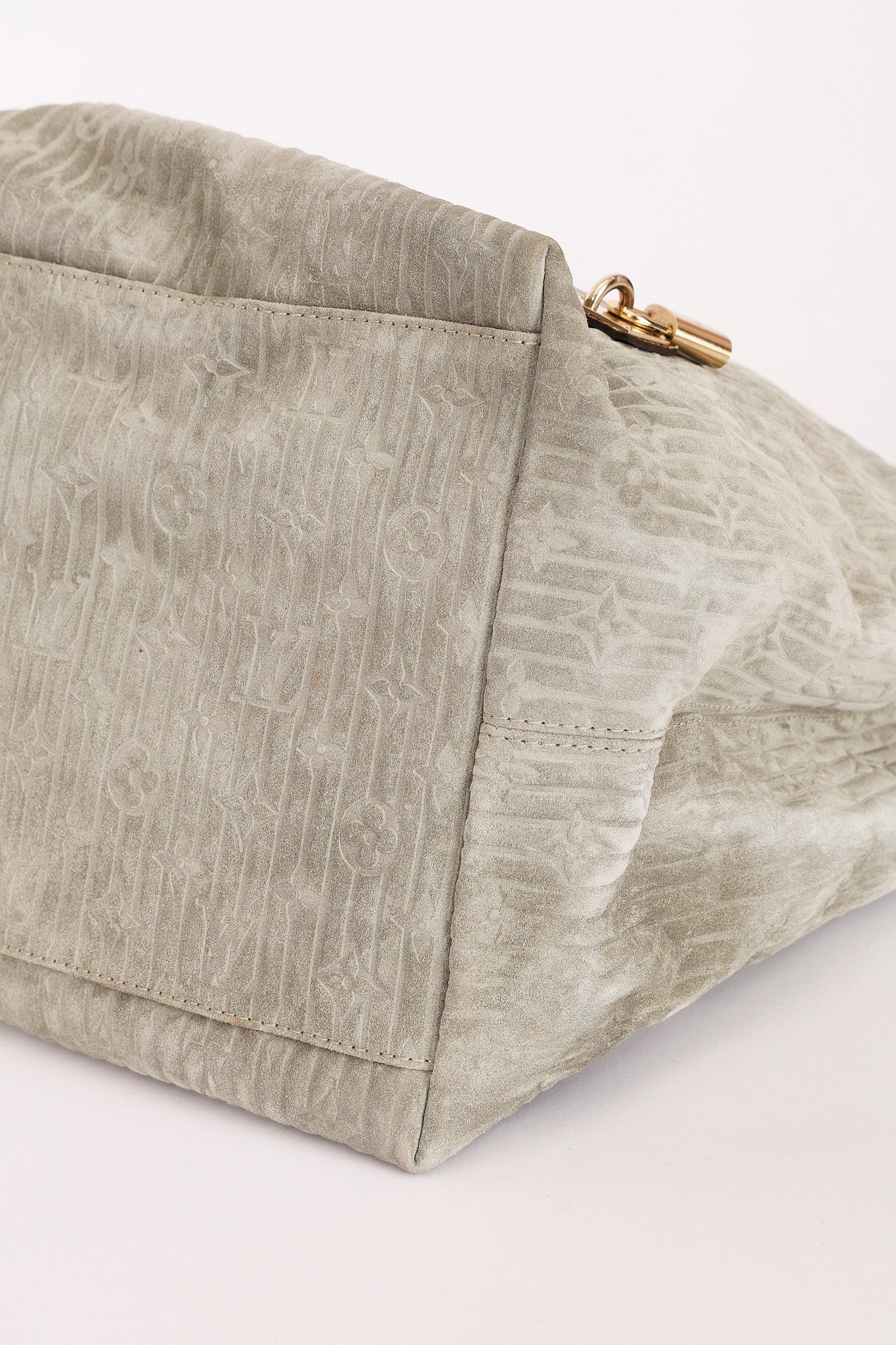 Louis Vuitton Monogram Embossed Suede with Snakeskin Whisper PM