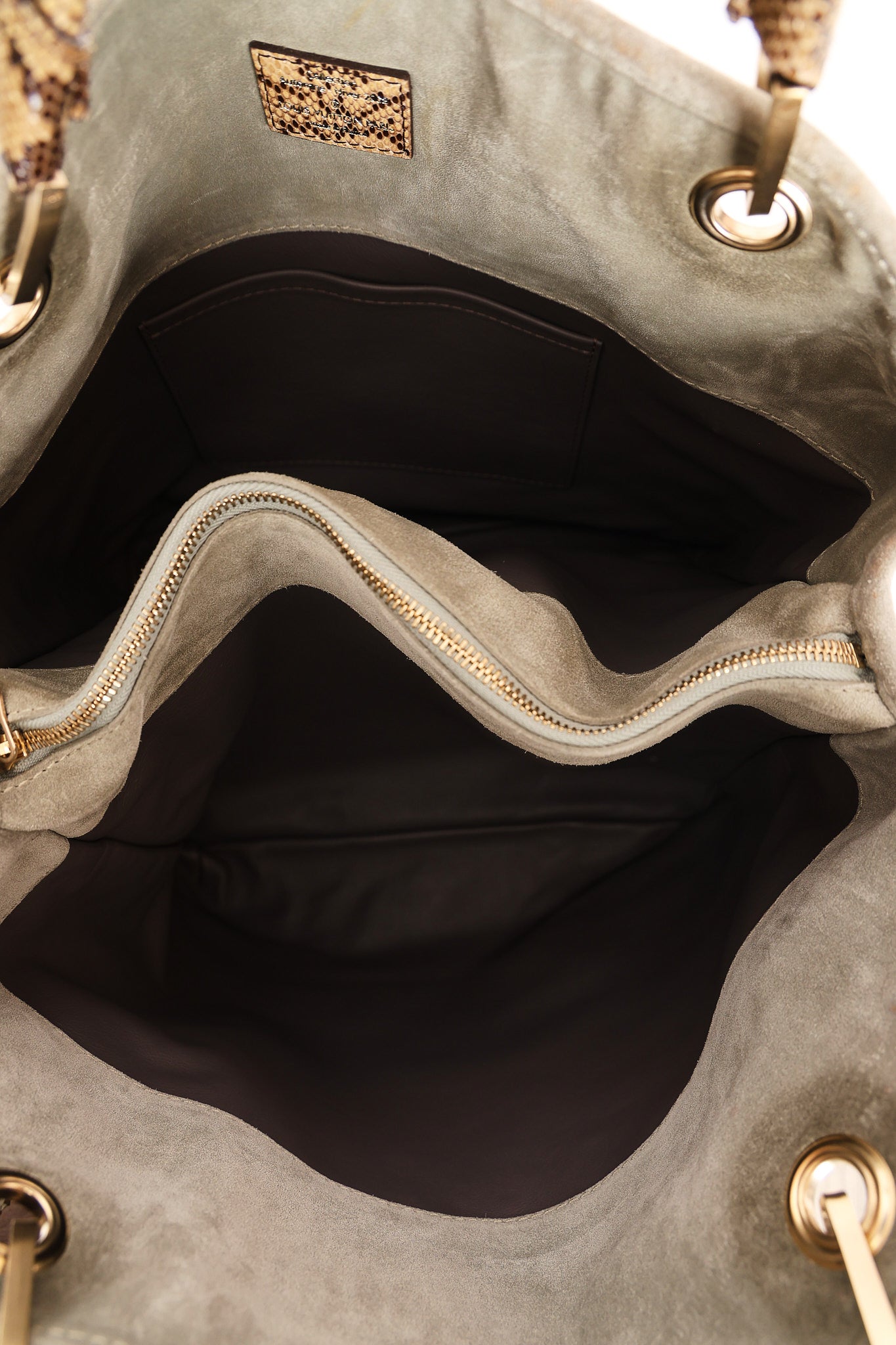 Louis Vuitton Monogram Embossed Suede with Snakeskin Whisper PM