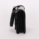 Chanel Plexi Striped Boy Brick Mini Flap Black Patent and Lambskin SHW