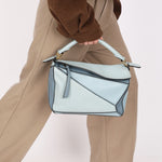 Loewe Tricolor Small Puzzle Bag Blue