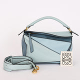 Loewe Tricolor Small Puzzle Bag Blue