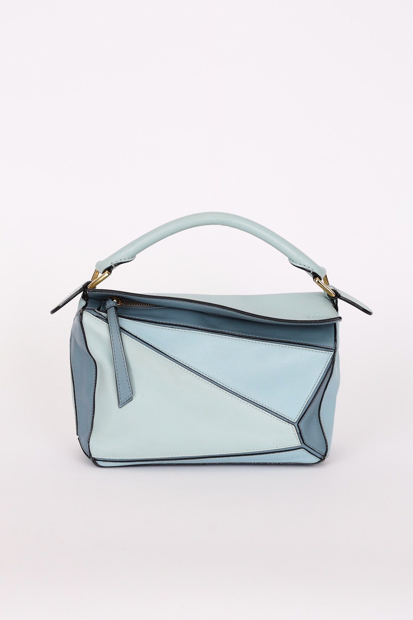 Loewe Tricolor Small Puzzle Bag Blue