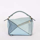 Loewe Tricolor Small Puzzle Bag Blue