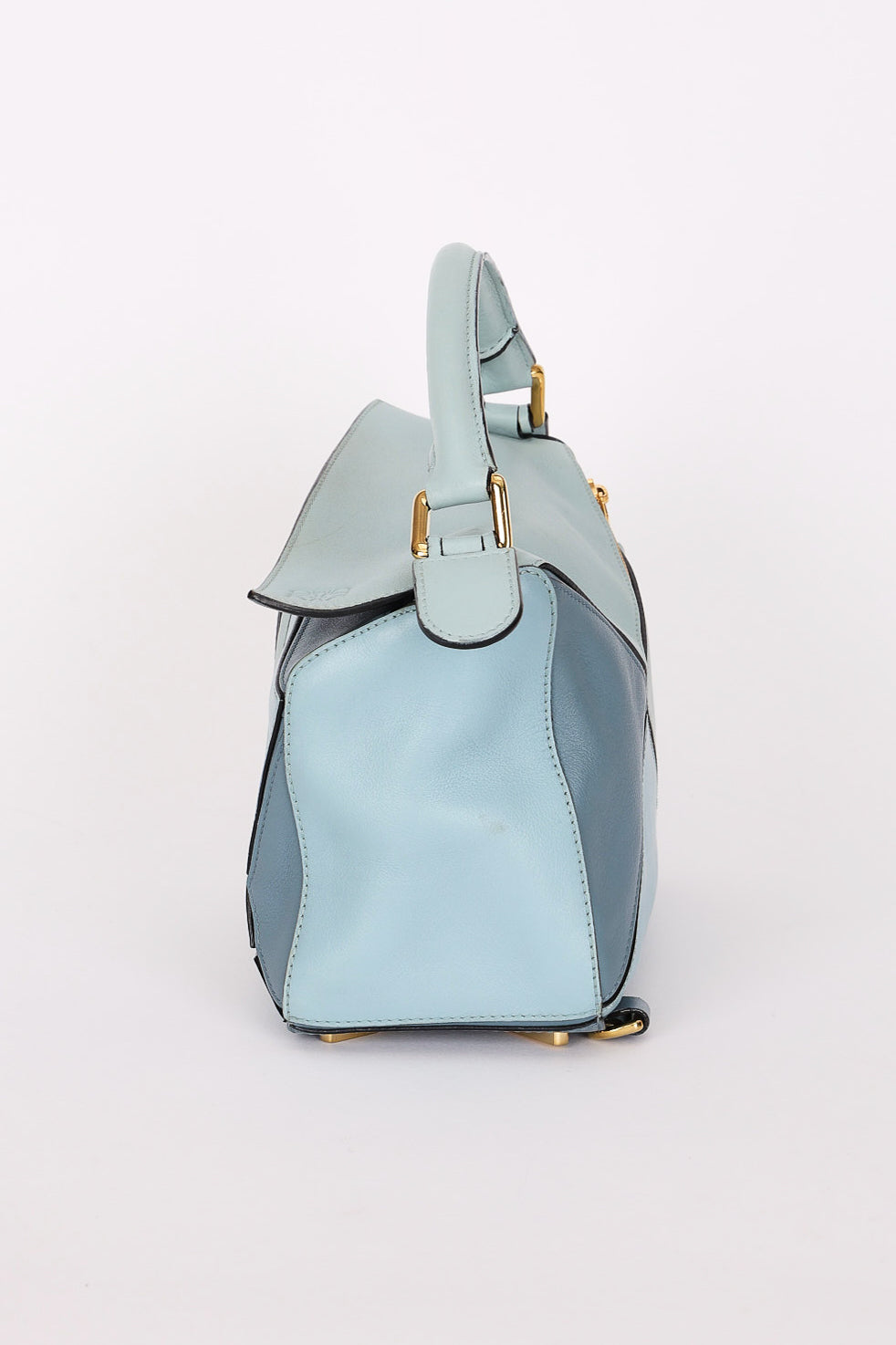 Loewe Tricolor Small Puzzle Bag Blue