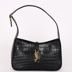 Saint Laurent Le 5 A 7 Shoulder Bag Croc Embossed