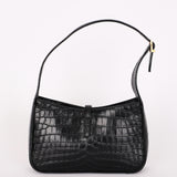 Saint Laurent Le 5 A 7 Shoulder Bag Croc Embossed