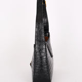 Saint Laurent Le 5 A 7 Shoulder Bag Croc Embossed