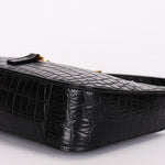 Saint Laurent Le 5 A 7 Shoulder Bag Croc Embossed