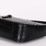 Saint Laurent Le 5 A 7 Shoulder Bag Croc Embossed