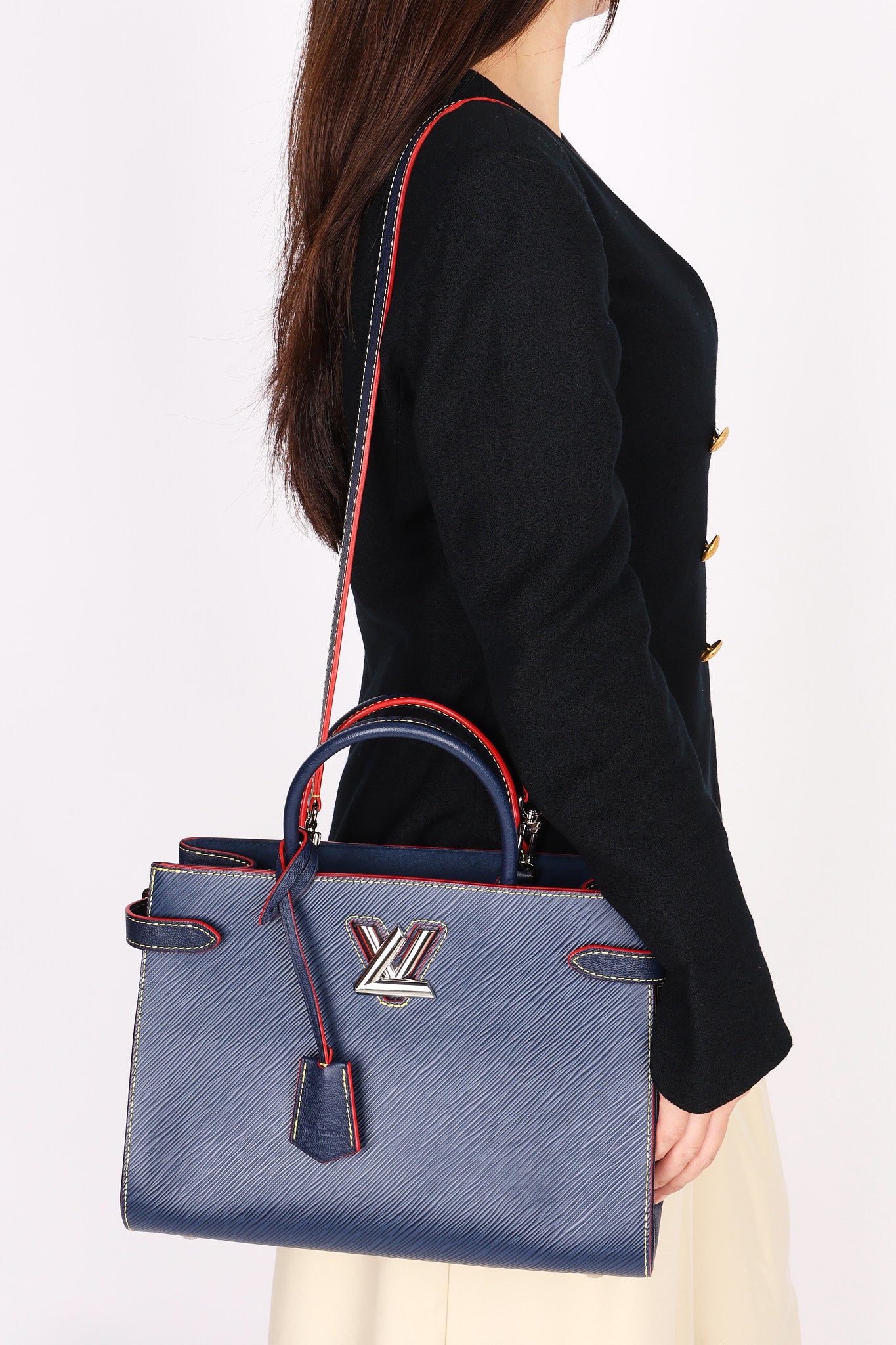 Louis Vuitton Epi Twist Tote Navy 2021