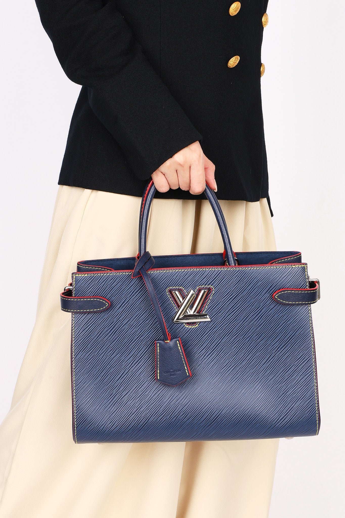 Louis Vuitton Epi Twist Tote Navy 2021