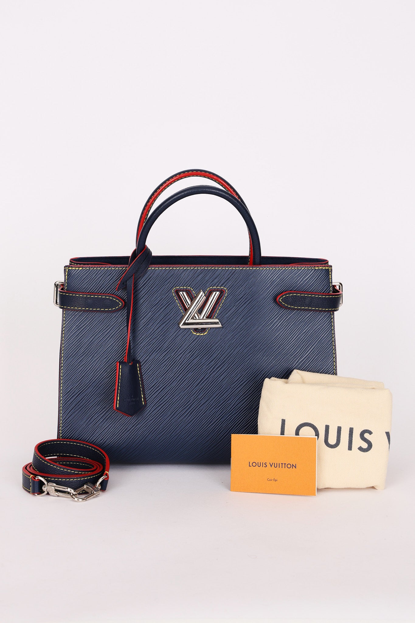 Louis Vuitton Navy Epi Twist Tote