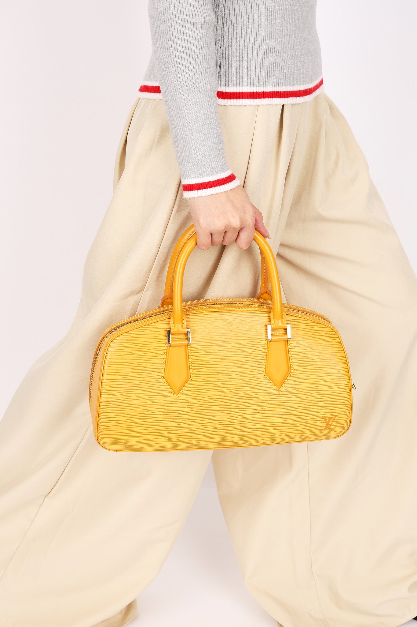 Louis Vuitton Epi Jasmine Top Handle Bag Yellow