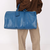 Louis Vuitton Epi Keepall 45 Blue