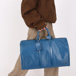 Louis Vuitton Epi Keepall 45 Blue
