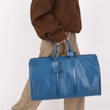 Louis Vuitton Epi Keepall 45 Blue