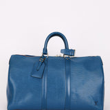 Louis Vuitton Epi Keepall 45 Blue