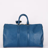 Louis Vuitton Epi Keepall 45 Blue