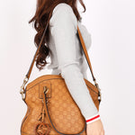 Gucci Medium Guccissima Charm Dome Satchel