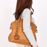 Gucci Medium Guccissima Charm Dome Satchel