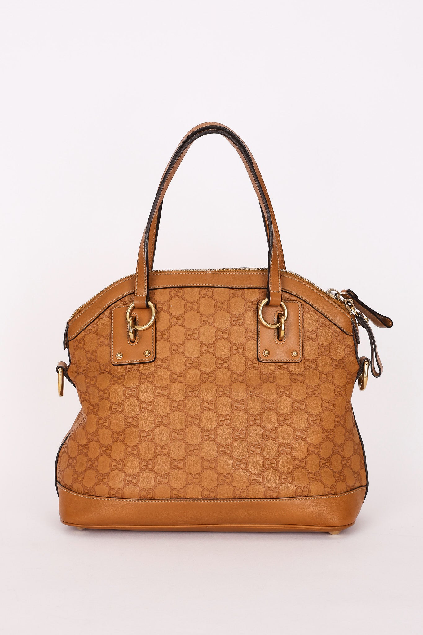 Gucci Medium Guccissima Charm Dome Satchel