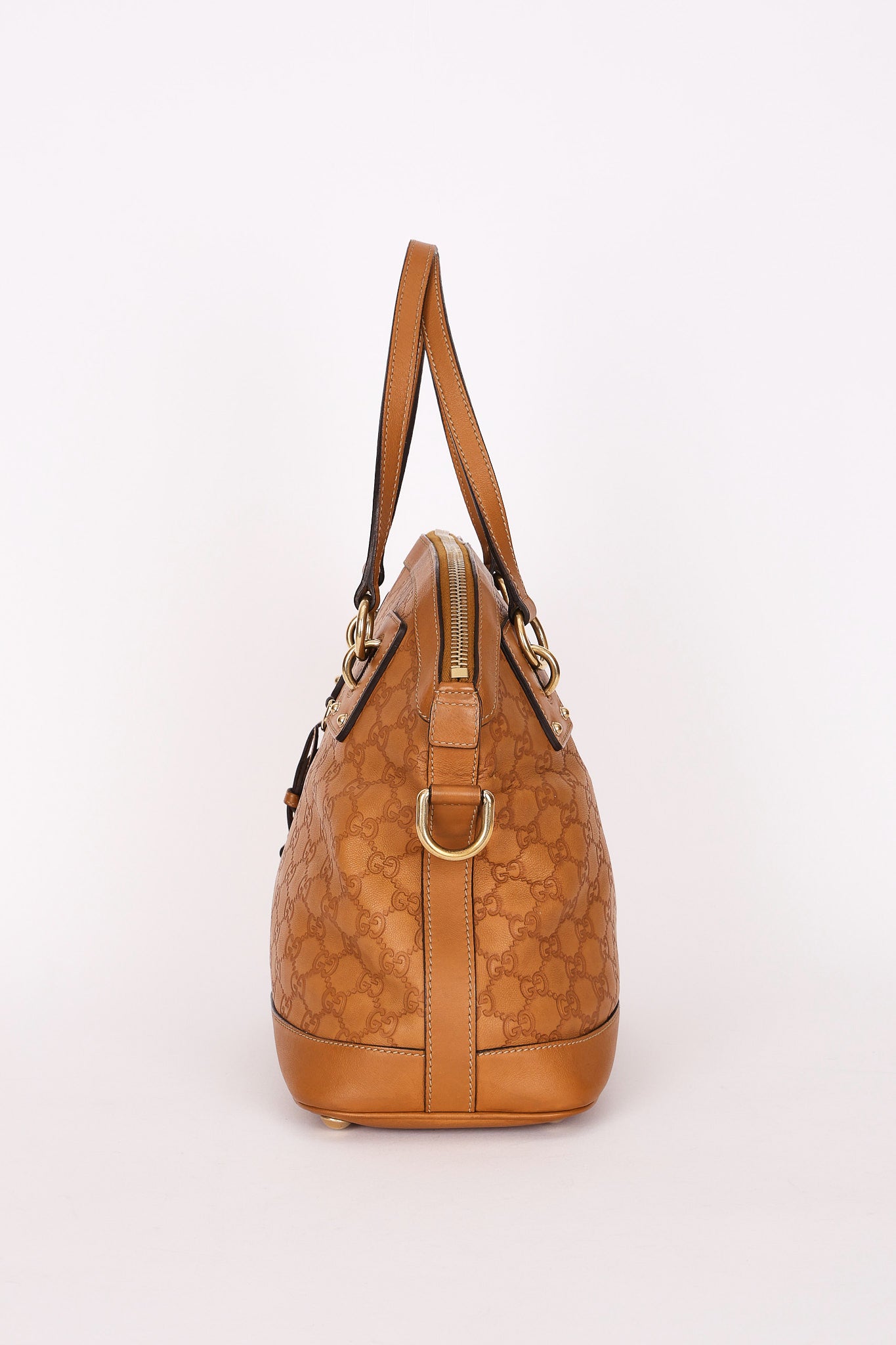 Gucci Medium Guccissima Charm Dome Satchel