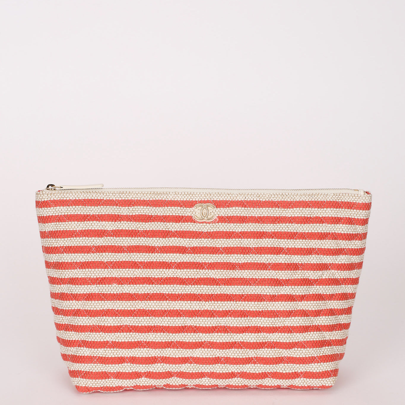 Chanel Striped Tweed Pouch CGHW