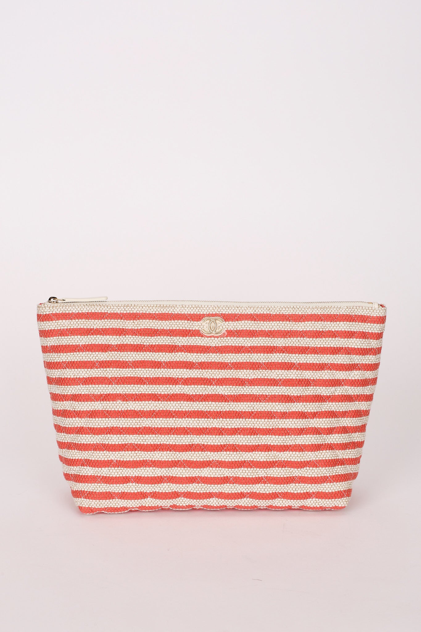 Chanel Striped Tweed Pouch CGHW