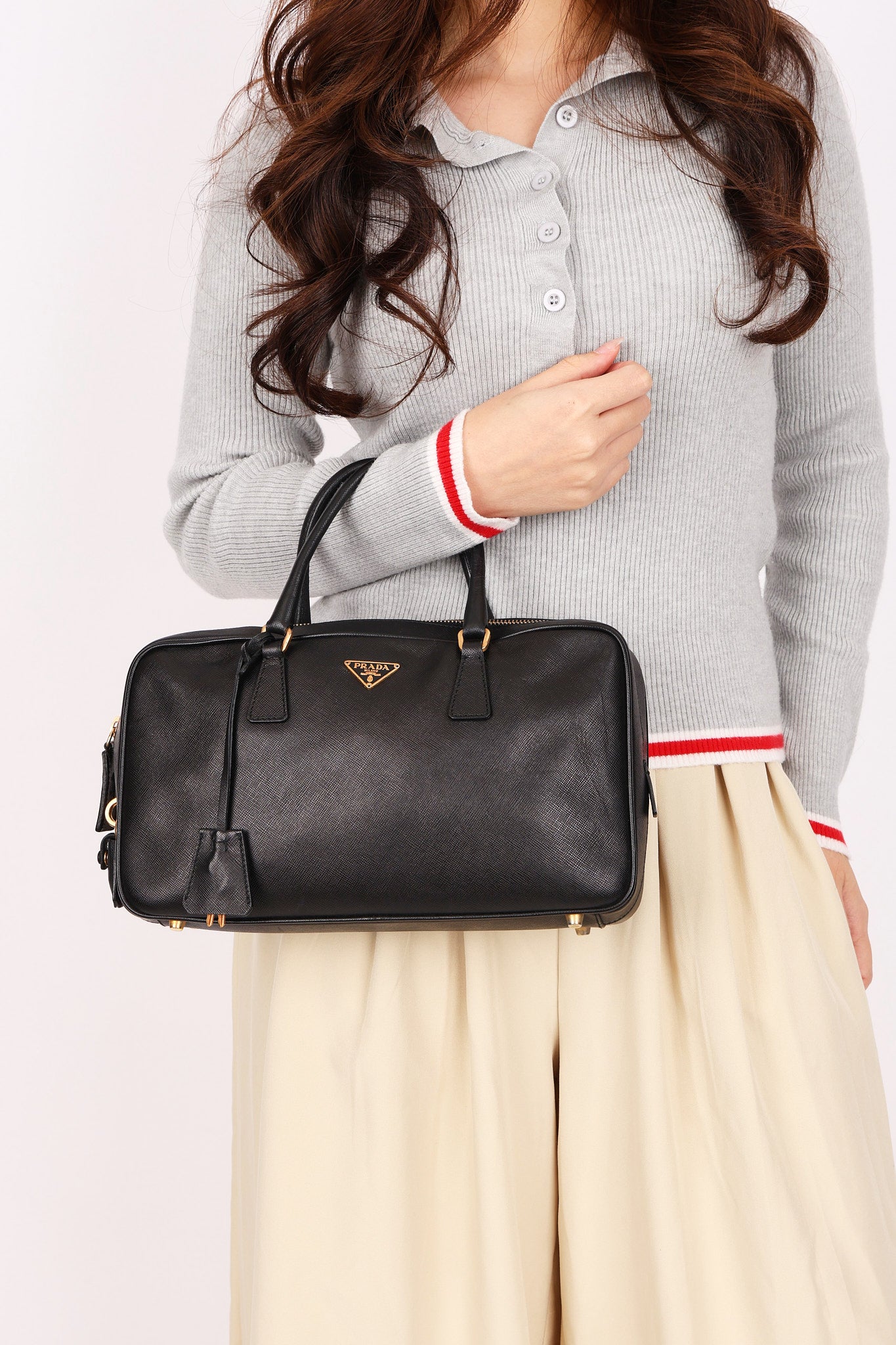 Prada Bauletto Top Handle Bag