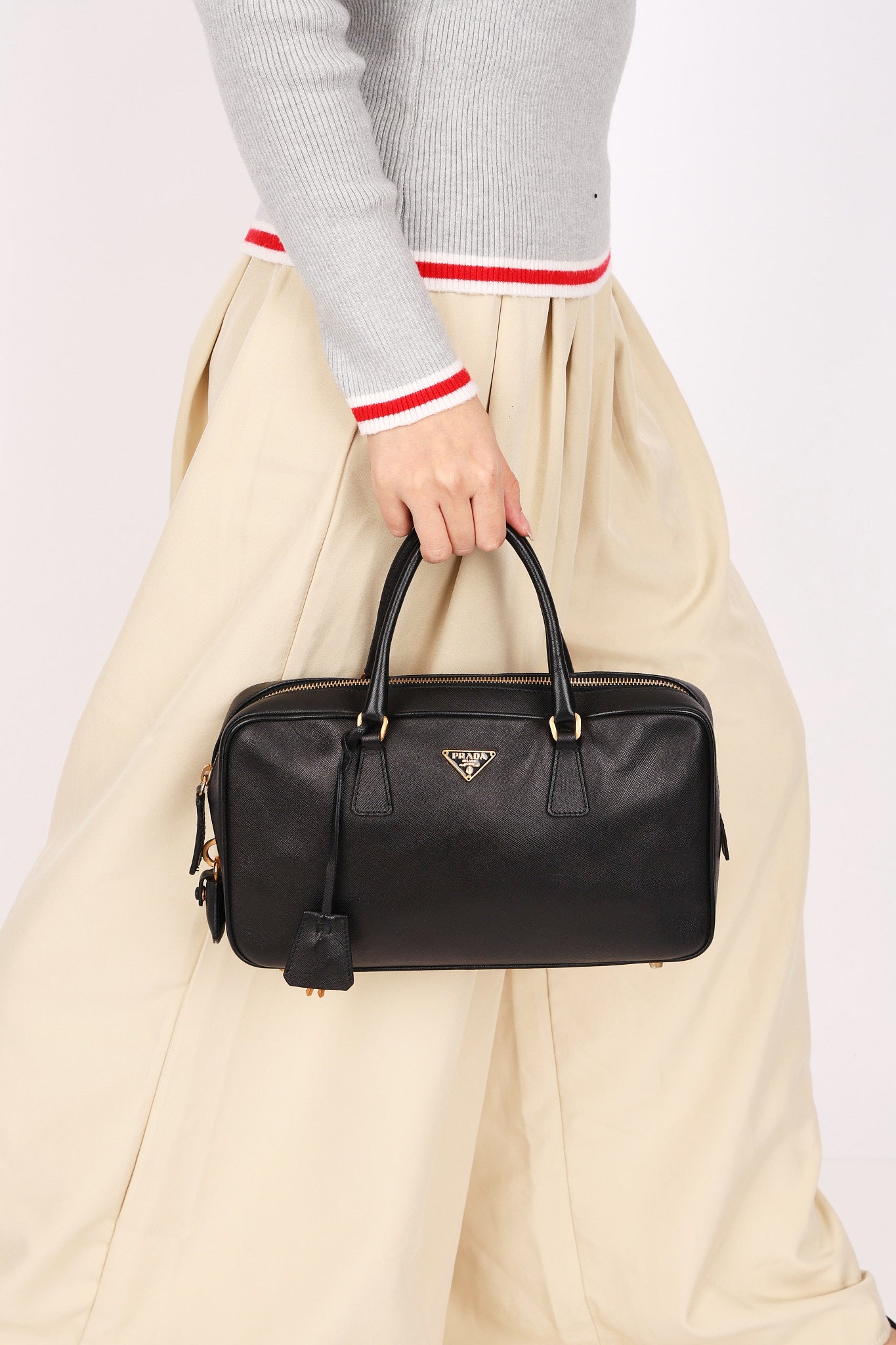 Prada Bauletto Top Handle Bag