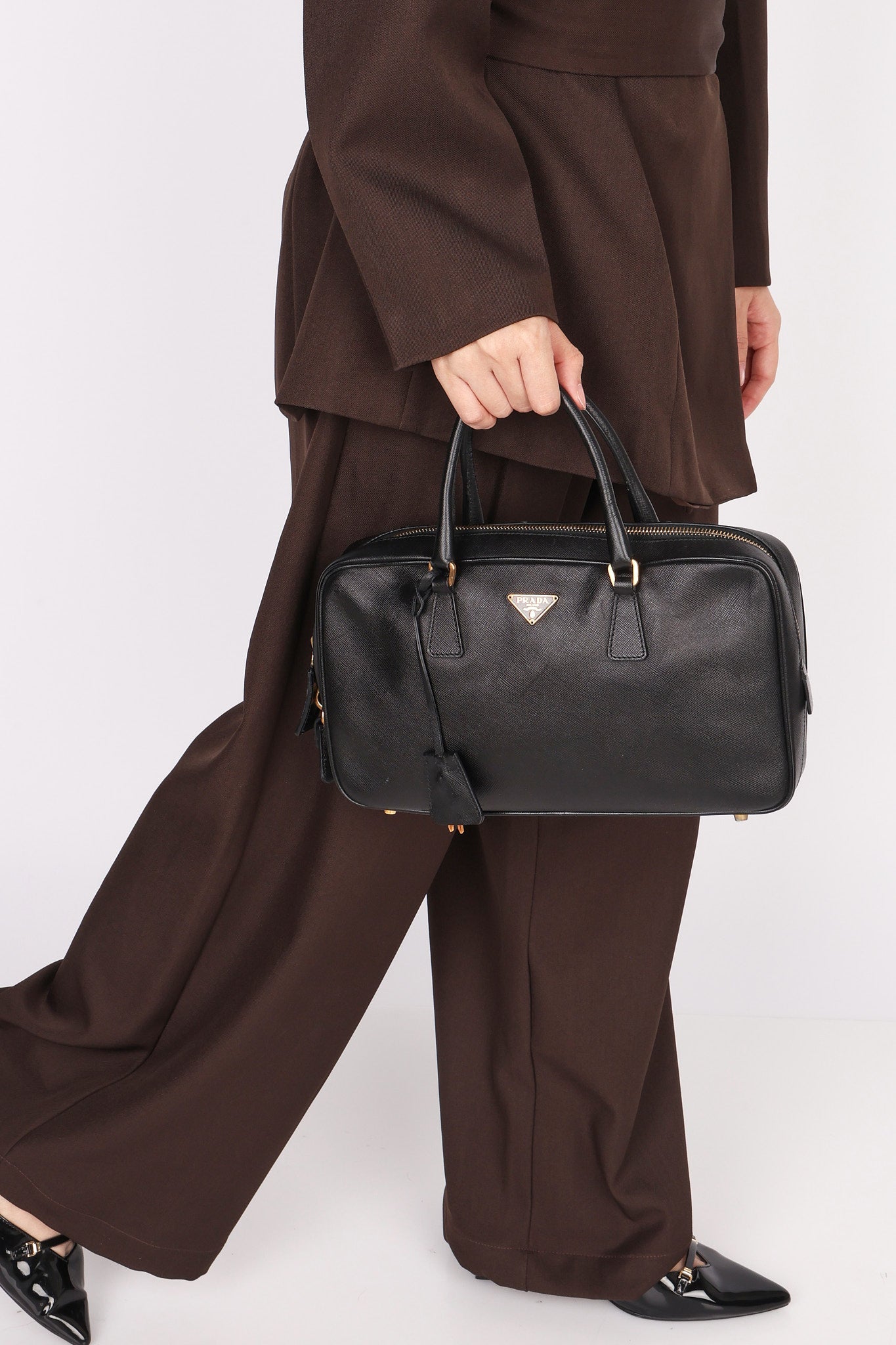 Prada Bauletto Top Handle Bag