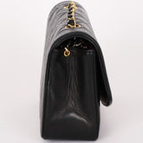 Chanel Small Diana Flap Black Lambskin 24K GP