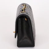 Chanel Small Diana Flap Black Lambskin 24K GP