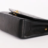 Chanel Small Diana Flap Black Lambskin 24K GP