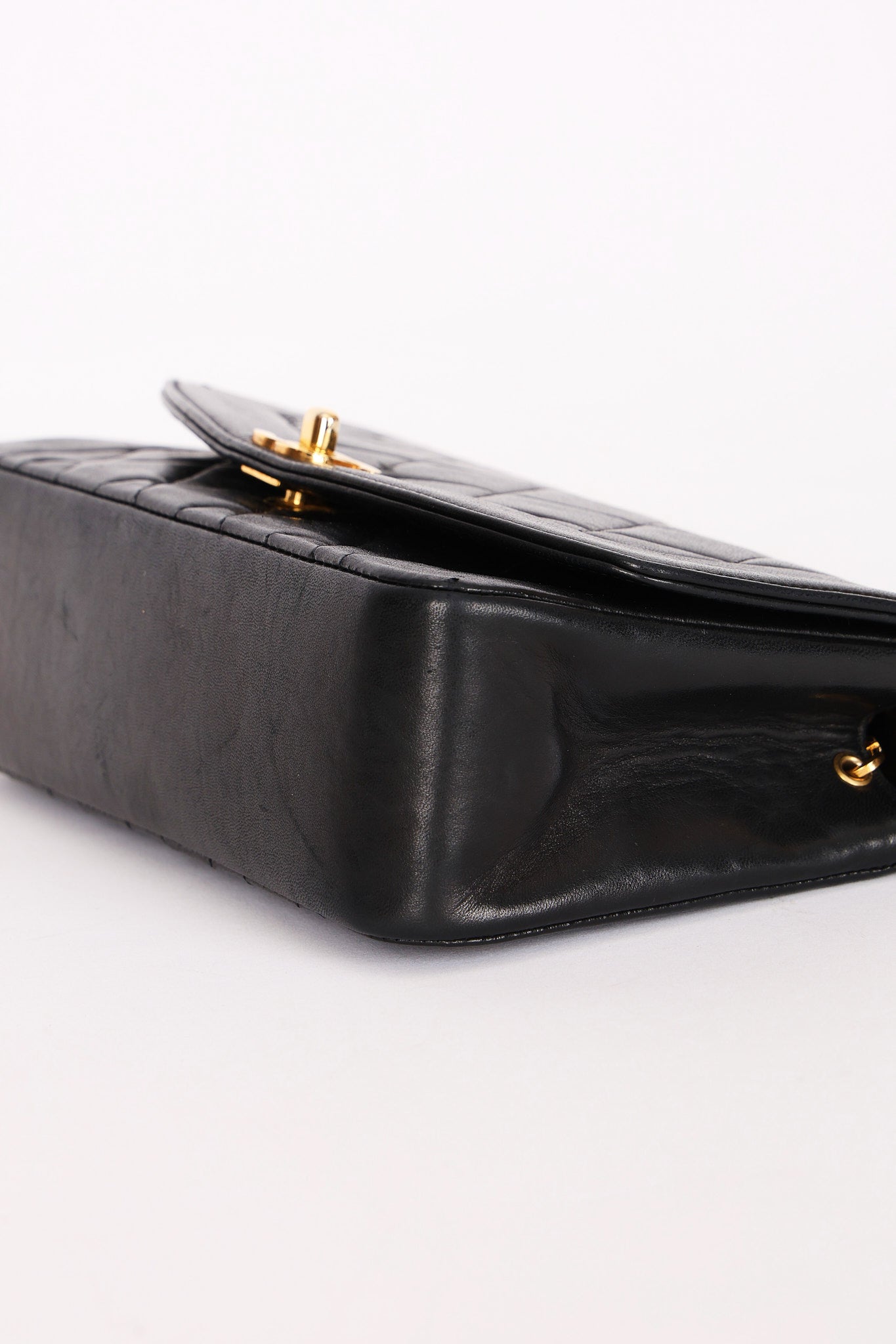 Chanel Small Diana Flap Black Lambskin 24K GP
