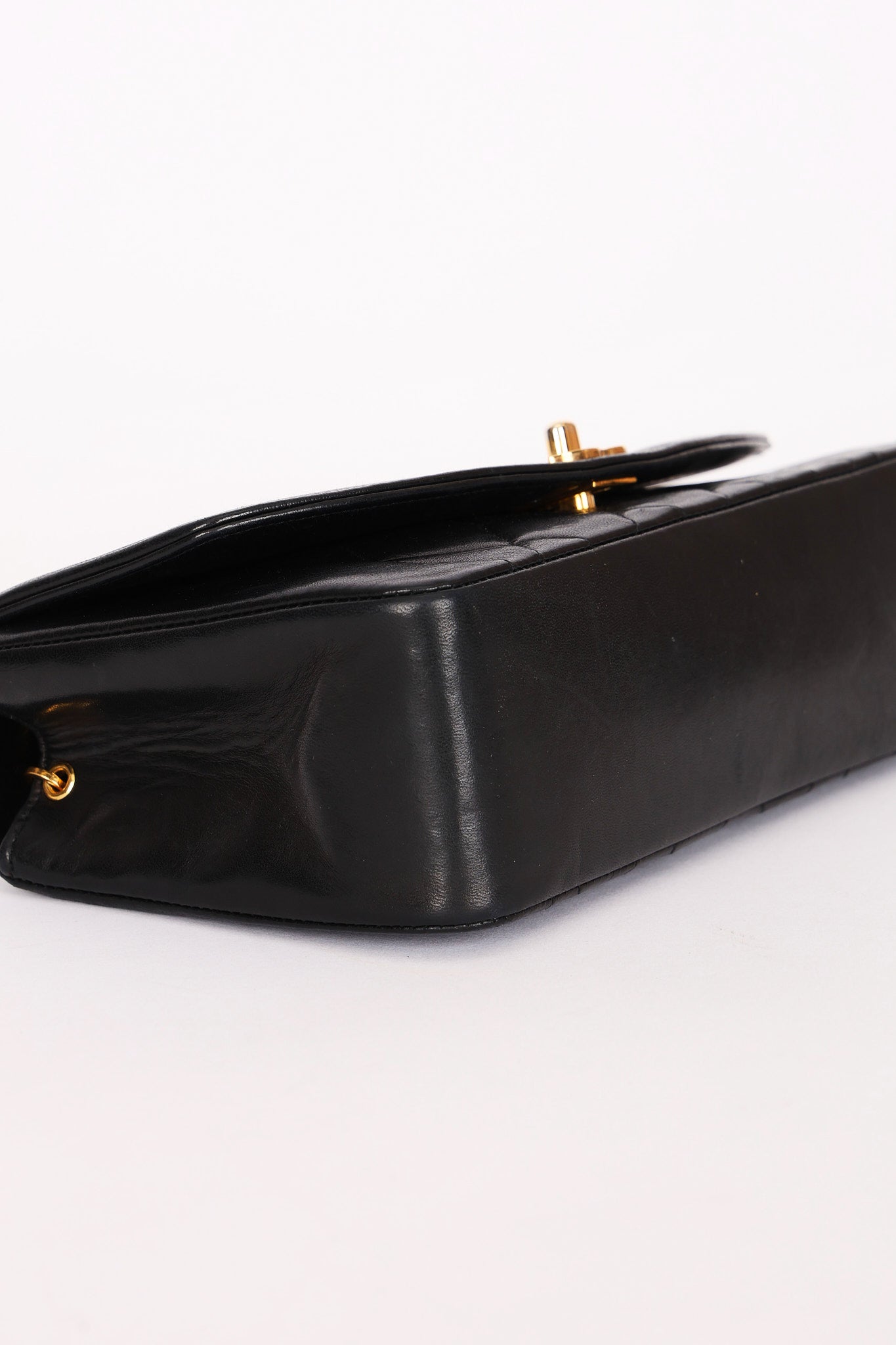 Chanel Small Diana Flap Black Lambskin 24K GP