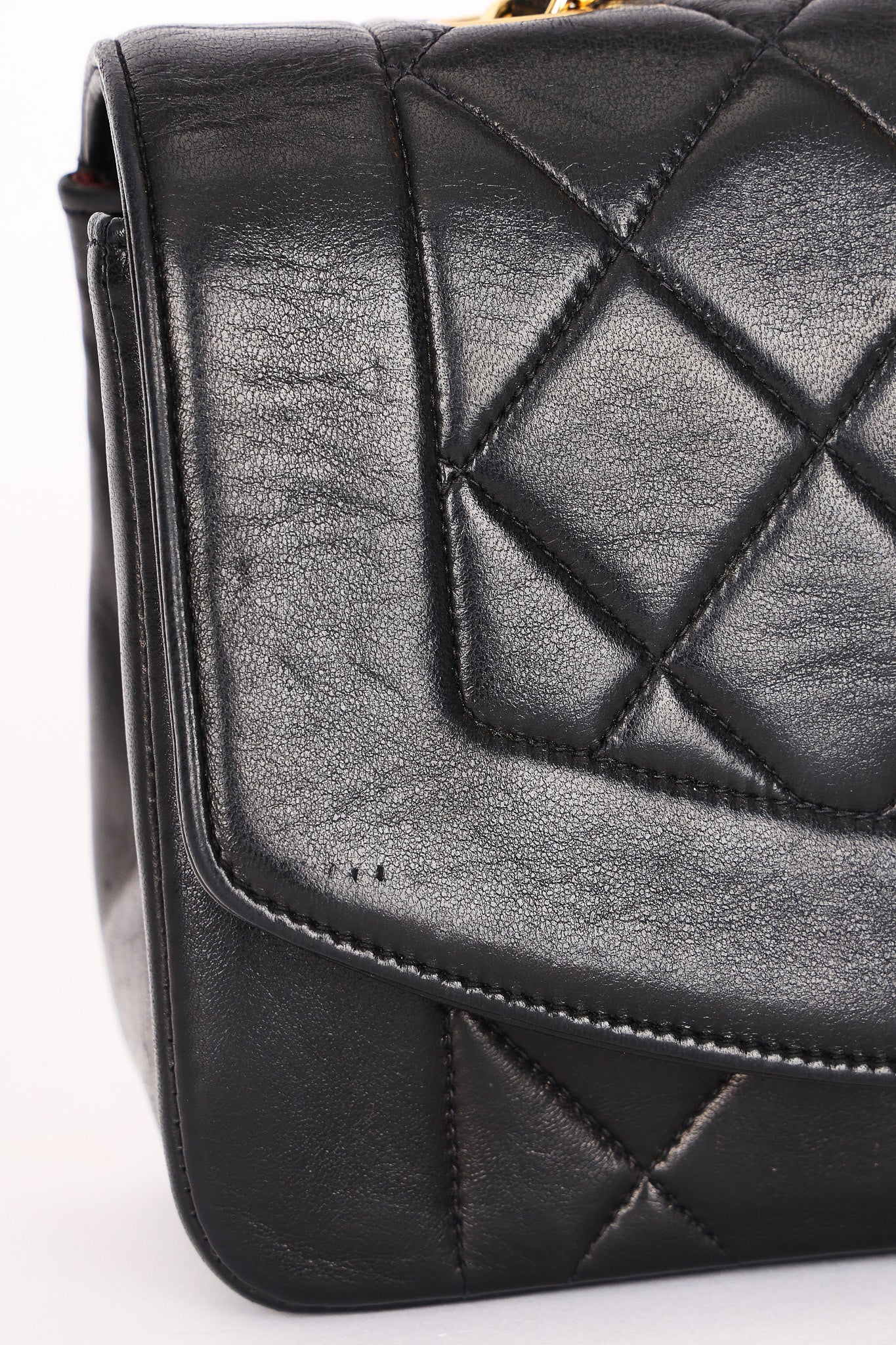 Chanel Small Diana Flap Black Lambskin 24K GP